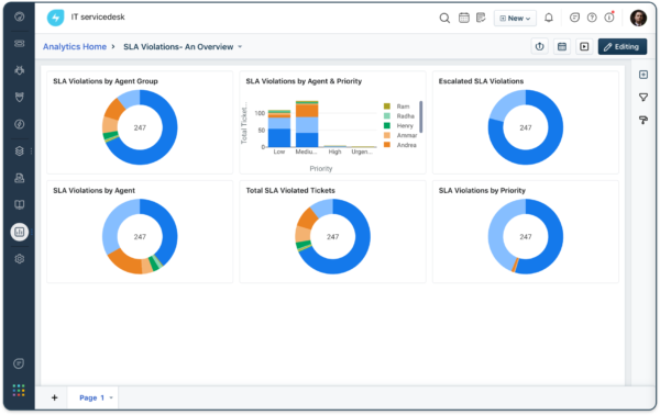 Service Desk report