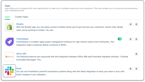 Freshdesk integrations