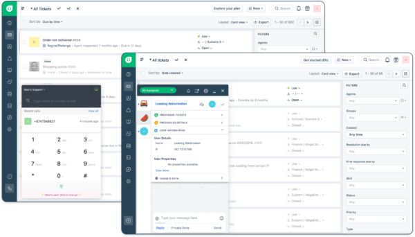 Freshdesk dashboard