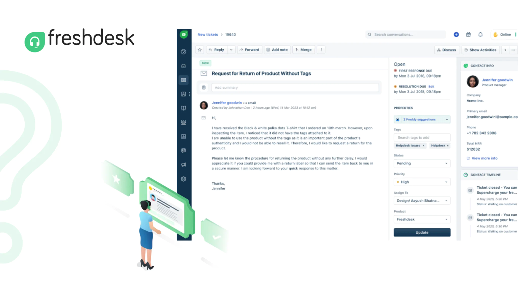 Freshdesk customer service