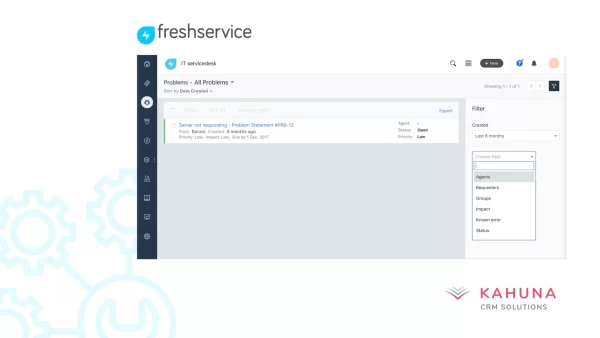 Freshservice Problem Management process