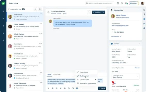 Agentes de atención al cliente