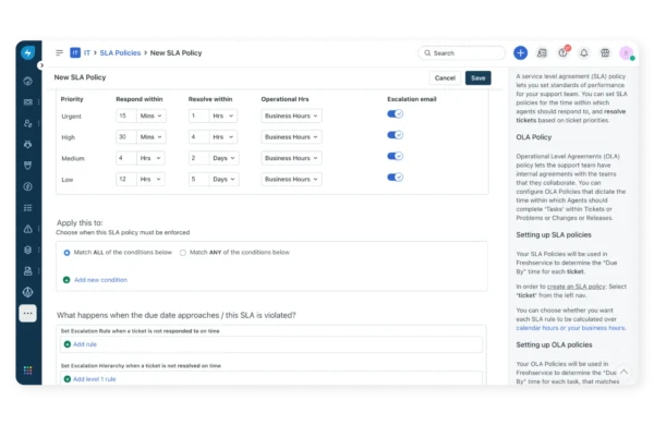 Multiple SLAs